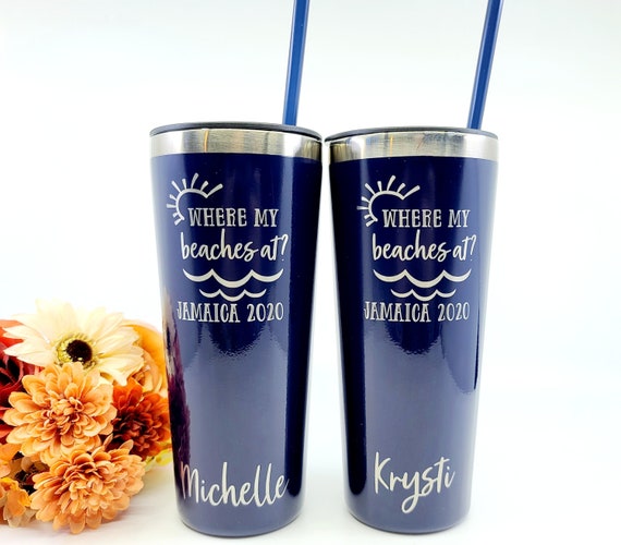 Beach Tumblers, Girls Weekend Tumblers, Personalized Tumblers, Bachelorette  Party, Dishwasher Safe Tumblers, Coffee Tumbler