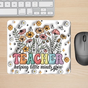 Tappetino per mouse per insegnanti, regalo, ritorno a scuola, stampa a sublimazione in formato PNG