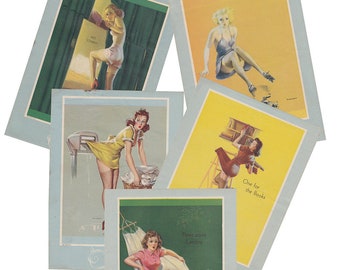 1950s era Pin Up Calendar Art Elvgren Frahm — Free USA Shipping!