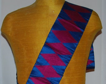 Vintage Fraternal Masonic Satin Silk Sash-- Free USA Shipping!