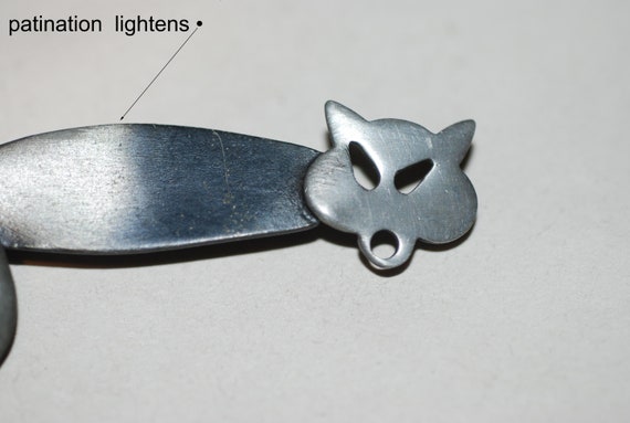 Vintage Mid Century Modern Cat or maybe Fox  Pin … - image 3