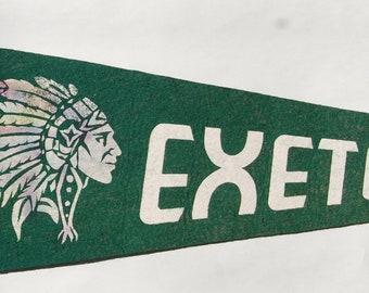 Vintage 1950s era Exeter ON Souvenir Felt Pennant — Free Shipping!