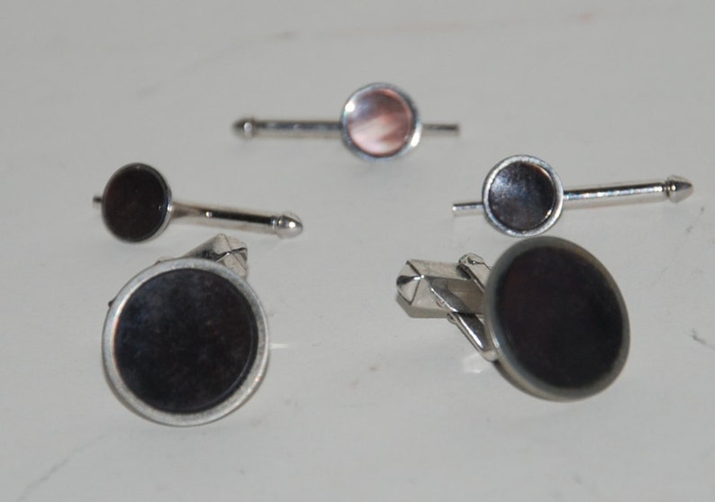 1950s Era Formal Tuxedo Studs and Links Set by Swank Free USA Shipping image 2