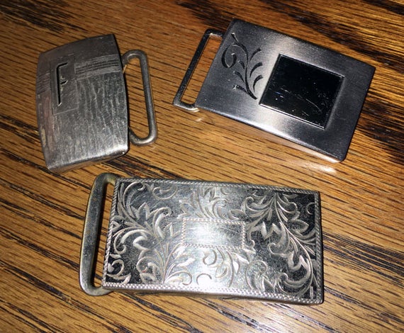 Antique silver belt buckles hotsell