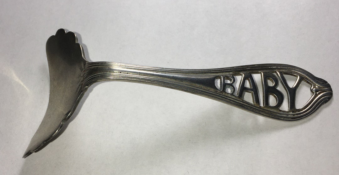 Vintage 1930s Era Sterling Silver Baby Food Pusher Free USA Etsy
