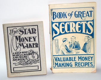 Two Early 1900s Self Help Booklets to Make You Money -- Free USA Shipping!