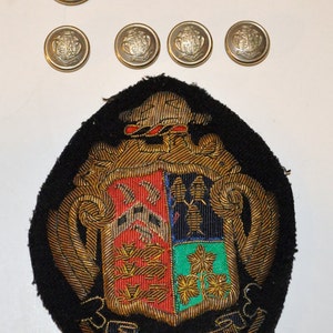 Vintage Ridley College Blazer Crest and Buttons St. Catharines Ont. Free US Shipping image 1