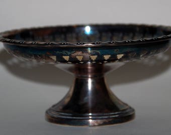 1920s-'30s era Sterling Silver Tazza or Footed Pedestal Server Dish — Free US Shipping!