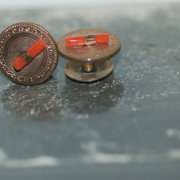 Antique Shirt Studs Etsy