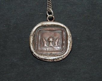 Vintage Pyrrha SIGNATURE TALISMAN "Hopes and Dreams" Pendant Necklace 925 -- Free USA Shipping