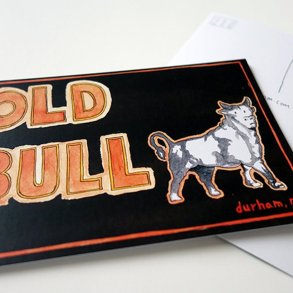 Durham - North Carolina - Post Card - Old Bull