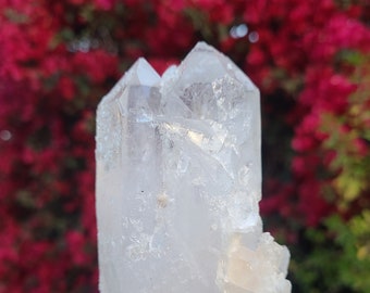 Large Empathic, Double Terminated, Rainbow, Abundance, Tantric Twin, Key Master Quartz Crystal, One of a kind crystal, Collectors Crystal