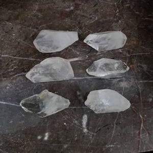 Matched set of 6 Medium Double Terminated Abundance, Key Master Quartz Crystal Healing Points