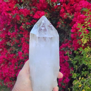 Huge Empathic Self Healed Lemurian Rainbow, Record Keeper, Key Master Quartz Crystal, Group Meditation Crystal, Crystal Decor, Giant Crystal