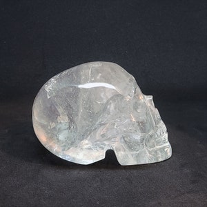AAA Quartz Crystal Skull, Rainbow Quartz Skull, Rainbow Carved Skull, Skull Carving, Wicca, Sacred Home Decor, Unique Decor Crystal, Pagan