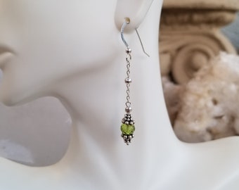 August Birthstone, Peridot "Gem Drops" Earrings, Birthstone Earrings, Gemstone Earrings, Birthday Jewelry, Birthstone Earring August Jewelry