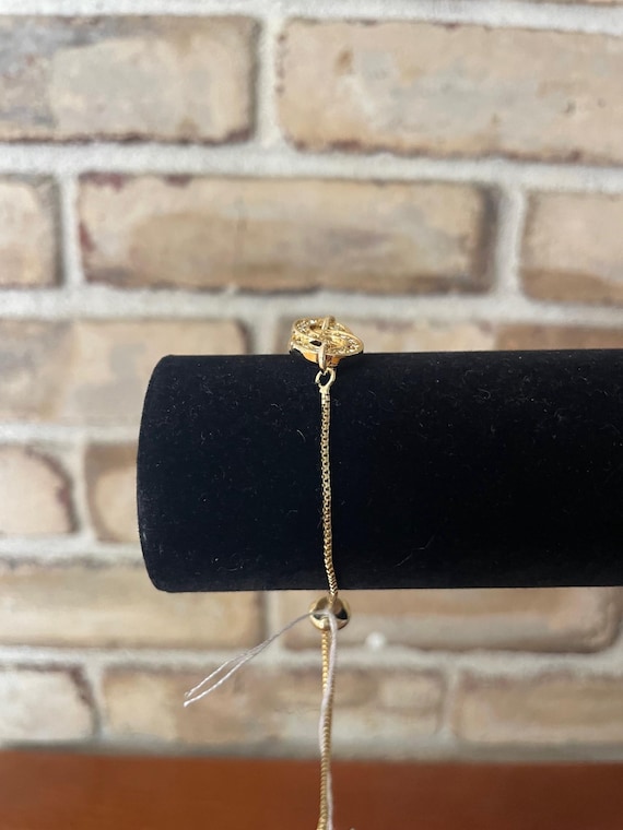 Vintage 1980's tiny interlocking circles rhinesto… - image 2