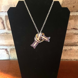 Vintage 1990&#39;s Joan Rivers brooch converted to modern pendant