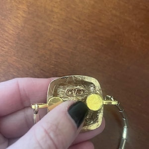 Vintage 1980's signed Valentino designer earring converted to modern bracelet image 6