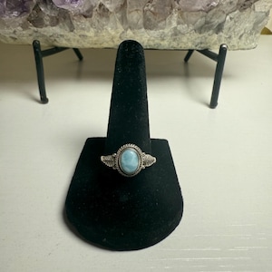 Larimar Sterling Silver Ring