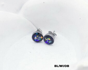 Sterling Silver Memorial Cremation Ash Threader EarringsCremation EarringsPet Ash Memorial JewelryMore than 80 Colors