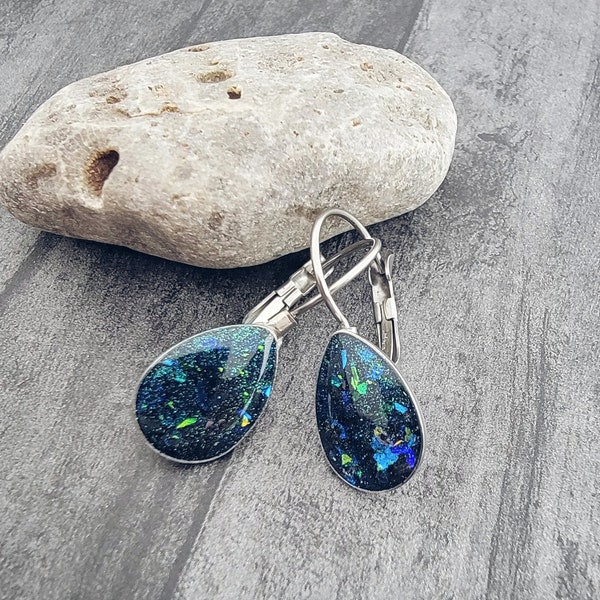 Cremation Earrings Teardrop Earrings Memorial Jewelry Cremation Jewelry Cremation Studs Cremation Birthstone Ash Jewelry Pet Loss Gift Urn