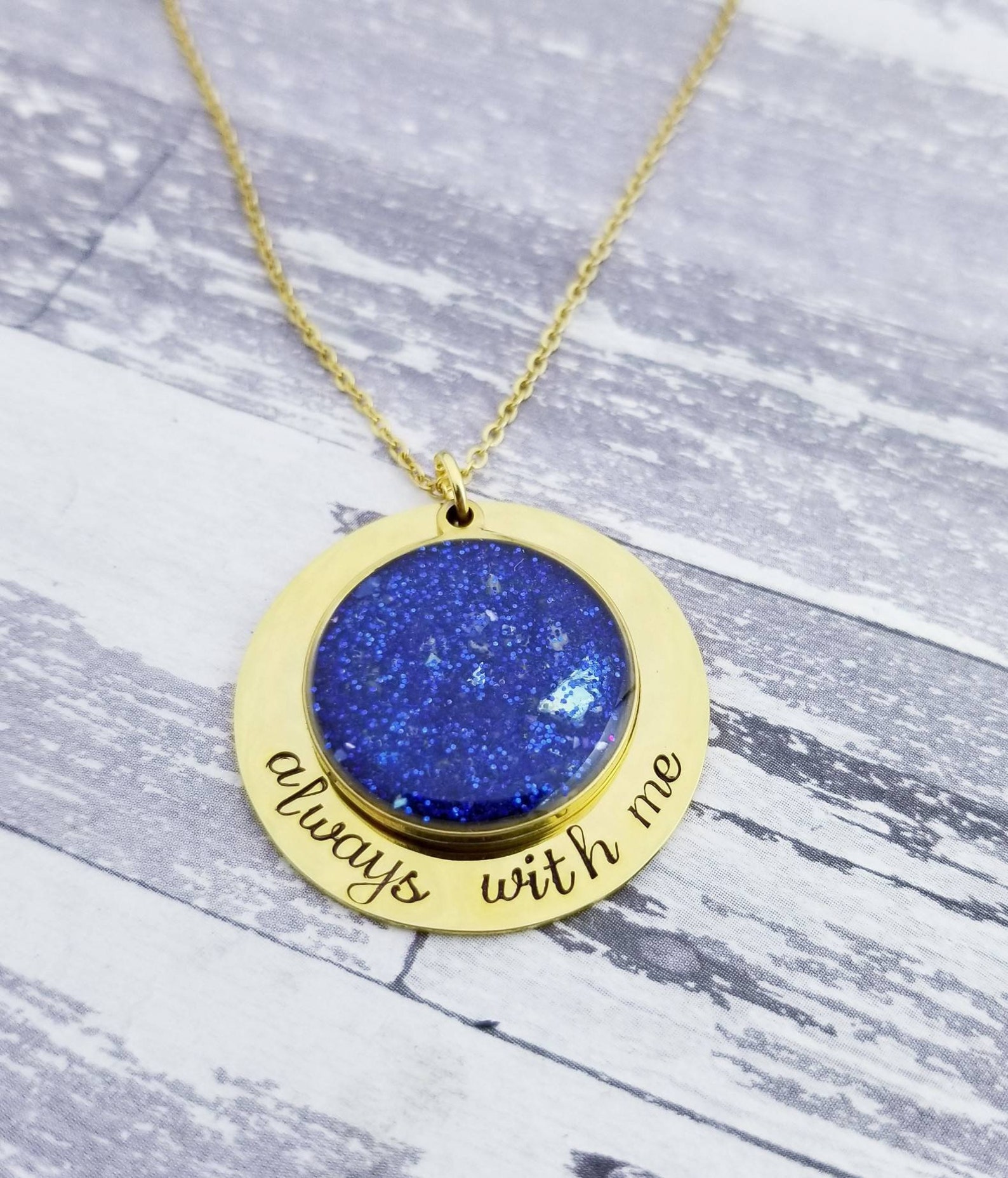 14k Gold Plated Cremation Necklace Memorial Necklace for Ashes Etsy