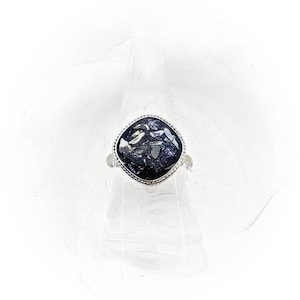 Square Cremation Ring - Urn Ring Made with Ashes - Custom Memorial Ring -  Cremation Jewelry Ash Rings - Pet Memorial Ring - Pet Loss Ring
