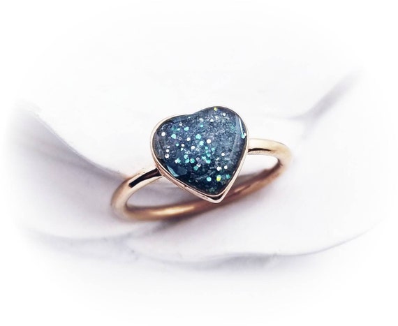 Anillo De Urna De Cremación De Corazón Simple Para Cenizas Que Sostienen A Sus Seres Queridos, Cenizas, Joyería Conmemorativa Para Regalo De Recuerdo Funerario, Metal, Sin Piedras Preciosas