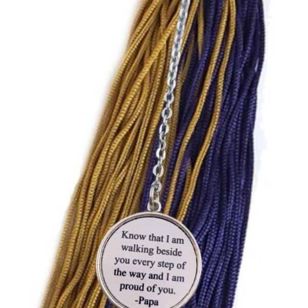 Graduation Cap Tassel Charm - Photo Memorial Charm for Tassel - Personalized Grad Cap Photo Charm