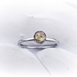 Cremation Ring Urn Stacking Rings with Ashes Custom Memorial Ring Cremation Jewelry Cremains Ring Cremation Birthstone 4mm Ring Pet Memorial