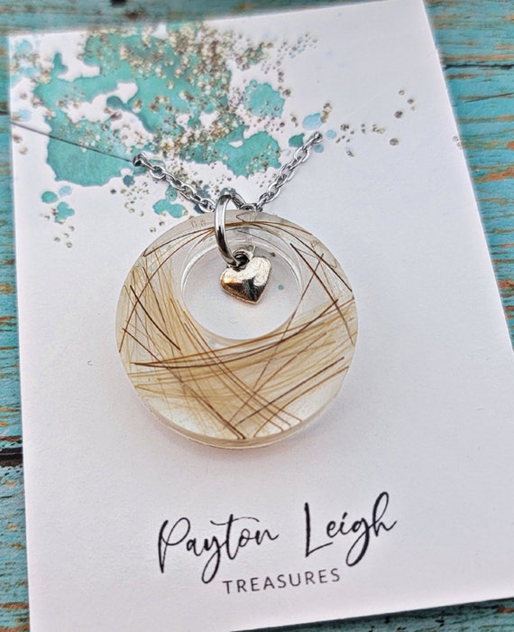 Ciondolo Medaglione Portafoto In Vetro E Acciaio 32x25mm - Collana Ricordo Per Capelli, Ceneri, Foto - Eclectic Shop Uk Ltd