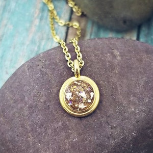 Gold Cremation Necklace - Pet Loss Gift - Ashes Jewelry - Pet Memorial Jewelry - Pet Cremation Jewelry - Memorial Necklace - Ashes Necklace