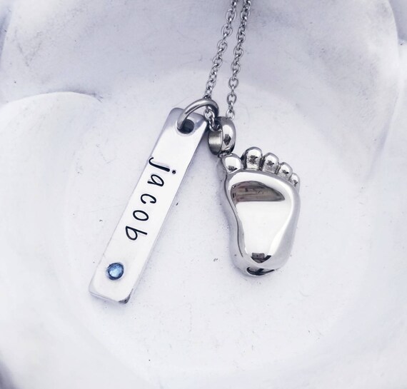baby cremation urn necklace