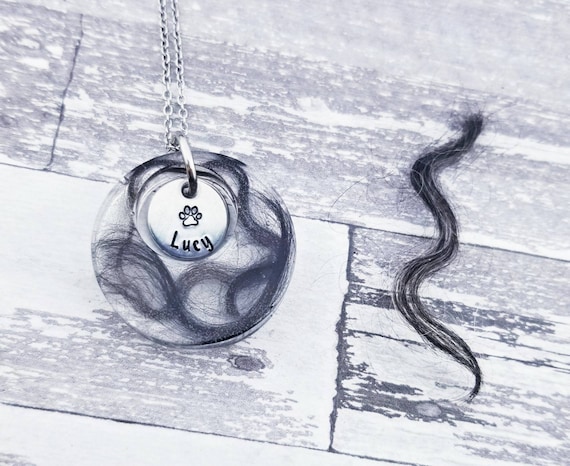 Preserved Hair Pet Memorial Necklace
