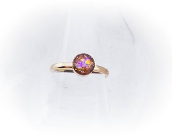 14k Rose Gold Plated Cremation Ring