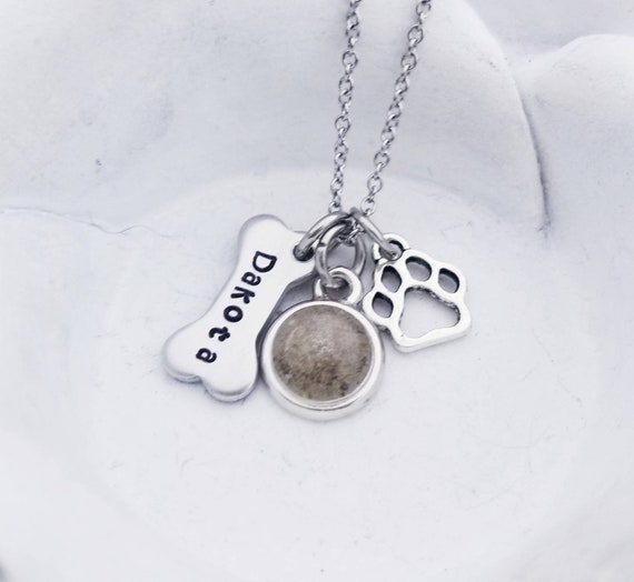 ashes dog necklace