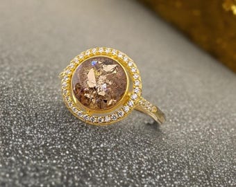 Cubic Zirconia Cremation Ring: Ash Memorial Jewelry, Pet Loss Gift