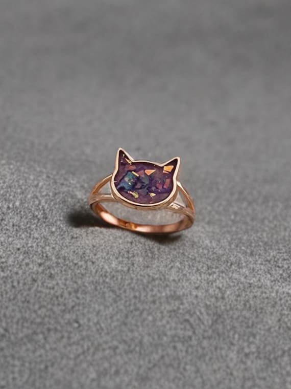 Cat memorial ring hotsell