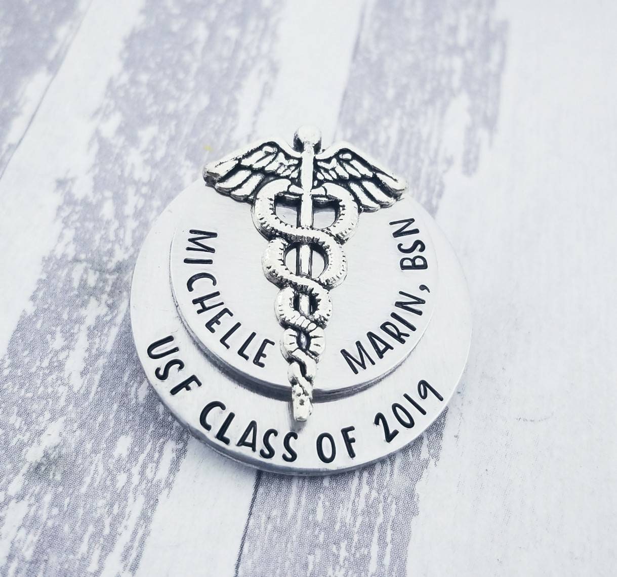 Personalized Nurse Pinning Ceremony Gift - Custom RN BSN Name Pin ...
