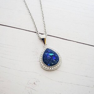 Sterling Silver Cremation Necklace - Pet Loss Necklace CZ Memorial Jewelry -Pet Cremation Jewelry Memorial Keepsake Urn Necklace for Ashes