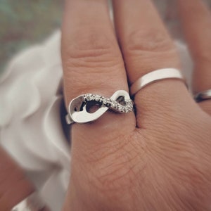 Infinity Cremation Ring - Locket Ring - Heart Ash Urn Ring Cremation Jewelry -Dad Memorial Ring- Child Loss Ring -Mom Memorial Jewelry