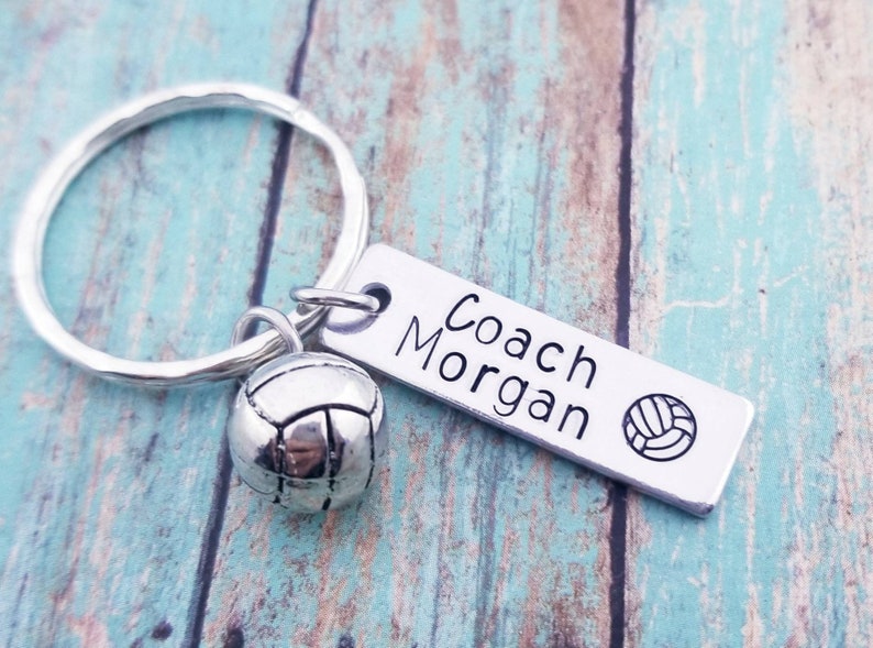 Personalized Coach Gift Choose Your Sport Hockey Keychain Etsy