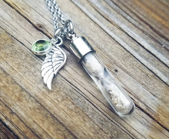 Cremation Urn necklace, Bottle necklace, stash necklace, Perf27