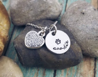 Personalized Dog Ashes Necklace: Pet Memorial Jewelry, Loss Gift