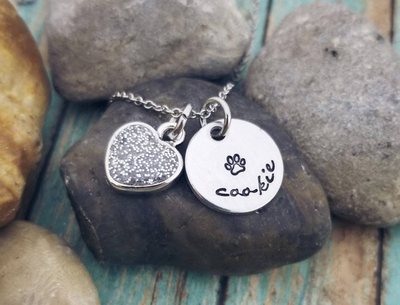 Dog Cremation Necklace Pet Loss Gift Jewelry Pet Memorial Etsy