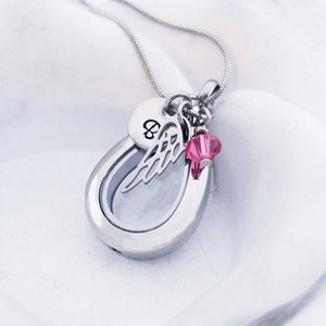 Cremation Necklace- Cremation Urn Locket - Urn Necklace -Cremation Jewelry Clear Urn Jewelry Memorial Gift - Ash Necklace- Sand Necklace