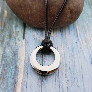 Men&#39;s Urn Necklace- Leather Urn Necklace Religious Personalized Dad Loss Cremation Necklace Urn Memorial Necklace- Cremation Jewelry for Men