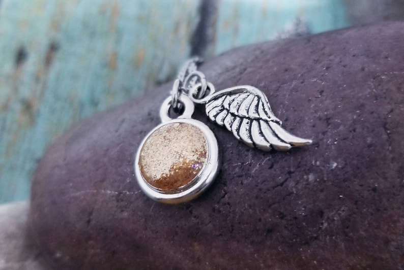 Angel Pet Cremation Necklace Pet Loss Gift Jewelry Pet Memorial Jewelry Dog Cremation Jewelry Memorial Necklace Ashes Necklace