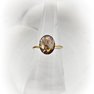 Cremation Fur Ring Stacking Ring Hair Memorial Ring 10x8mm large Oval Cremation Ring Cremation Pet Memorial Gift Pet Loss Ring Gold Filled